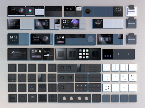 Switch socket visual panel