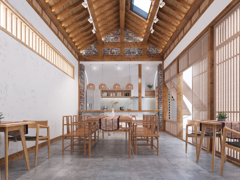 Modern Homestay Courtyard Renovation Restaurant