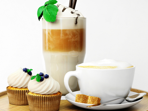 Coffee Milk Tea Cupcakes