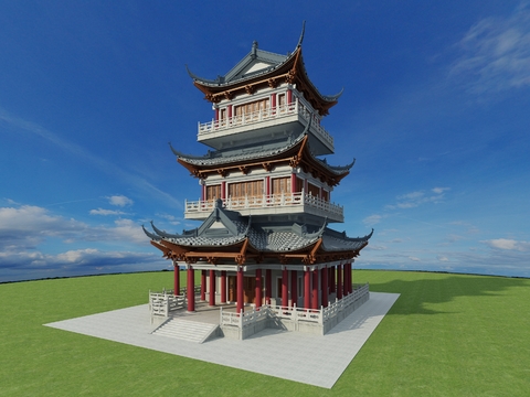 Chinese ancient building appearance free