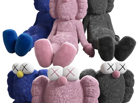 modern kaws plush toy