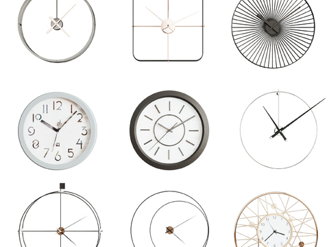 Modern fashion round clock wall clock