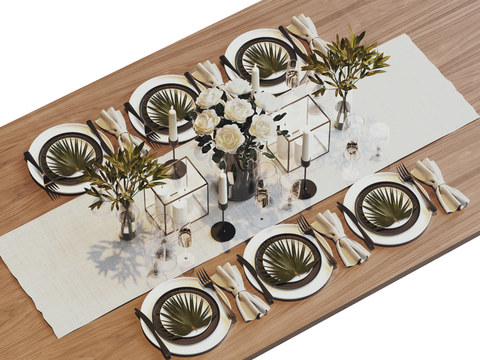 Modern Western Candle Tableware