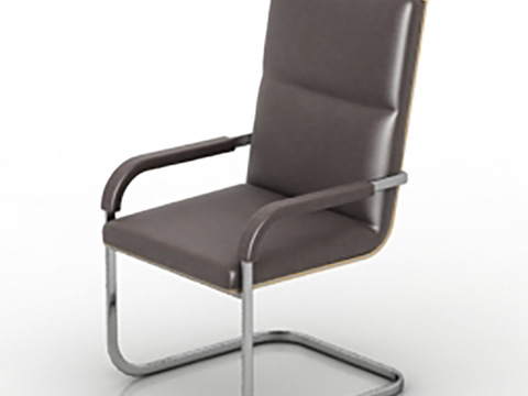 Modern Minimalist Stainless Steel Leather Office Chair Free