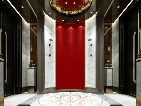 New Chinese Hotel Aisle Hall