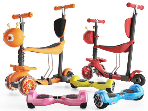 Modern two-wheeled scooter for children