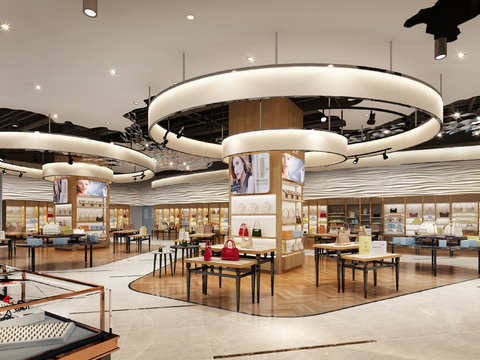 Modern shopping mall jewelry, jewelry area