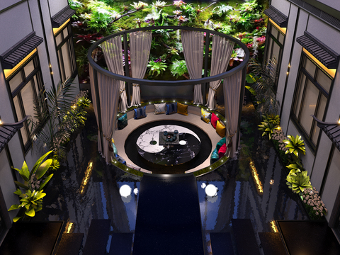 New Chinese Hotel Atrium