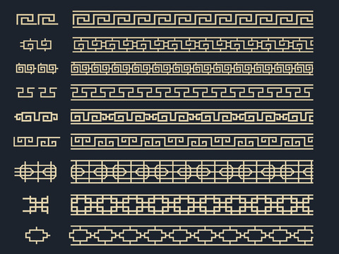 New Chinese-style Hollow-out Carved Pattern Combination