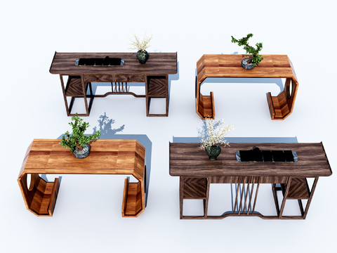 New Chinese solid wood end view table for free