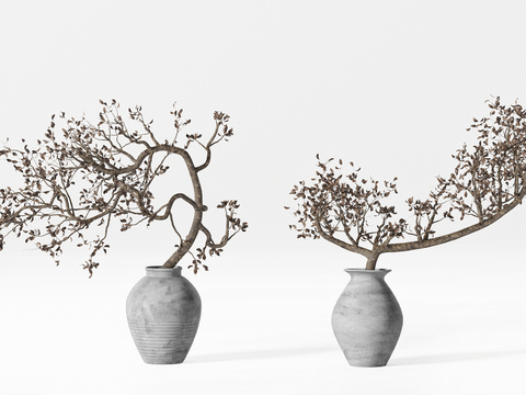 New Chinese Dried Branches Ceramic Vase