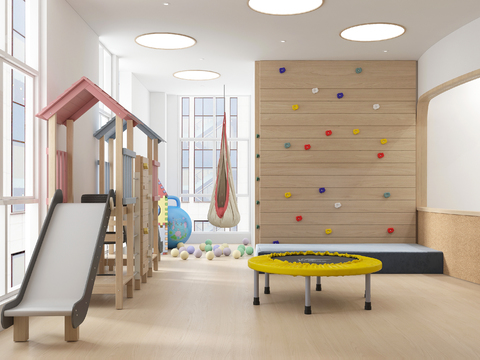 Modern Kindergarten Physical Training Classroom