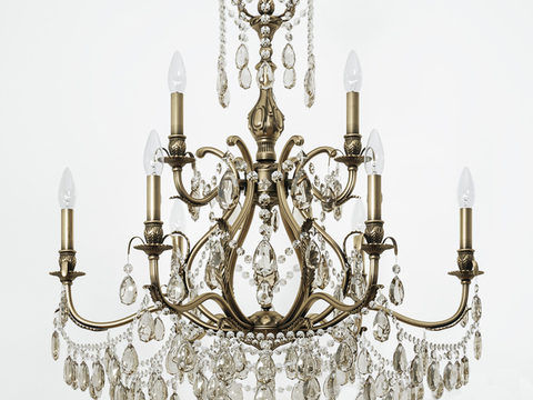 European classical metal crystal art chandelier free