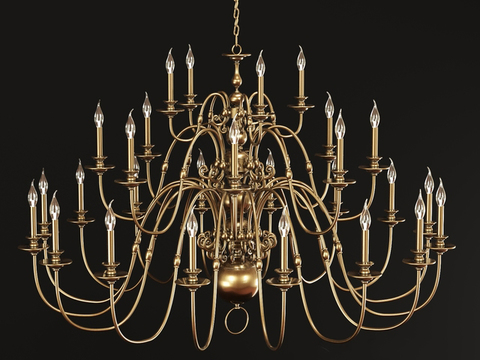 European classical metal art crystal chandelier free