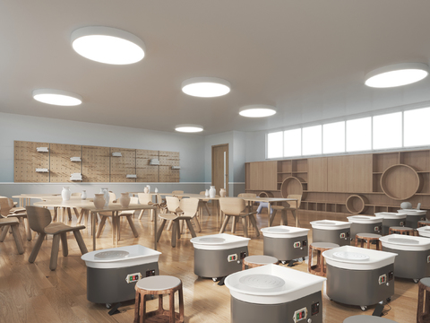 Modern Ceramic Art Classroom