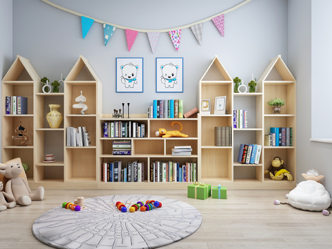 Modern Children's Creative Bookshelf