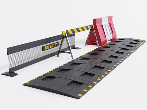 Barrier Speed Bump Isolation Strip