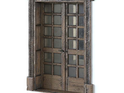 European classical solid wood old door free