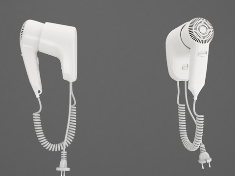 Modern wall-mounted hair dryer