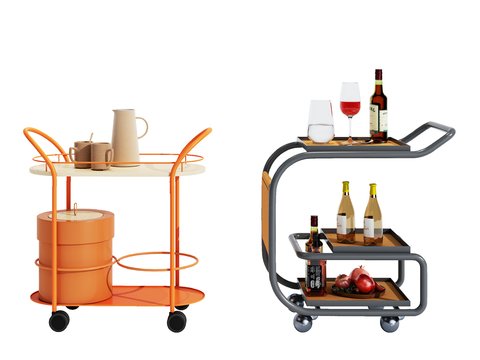 Nordic Simple Restaurant Cart