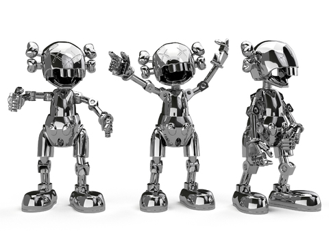 Modern Stainless Steel KAWS Sculpture