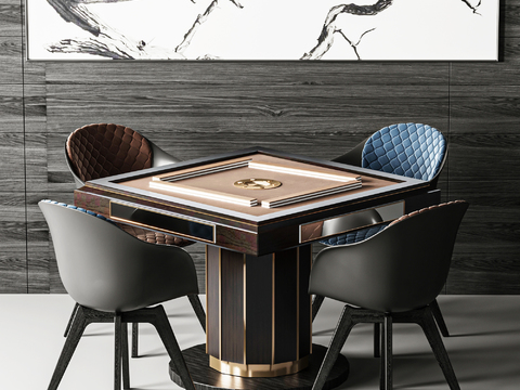 Modern Automatic Mahjong Table and Chair