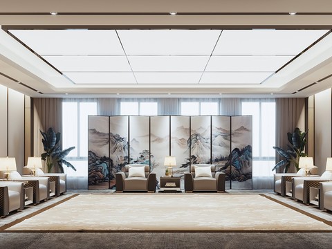 New Chinese VIP Room Reception Room