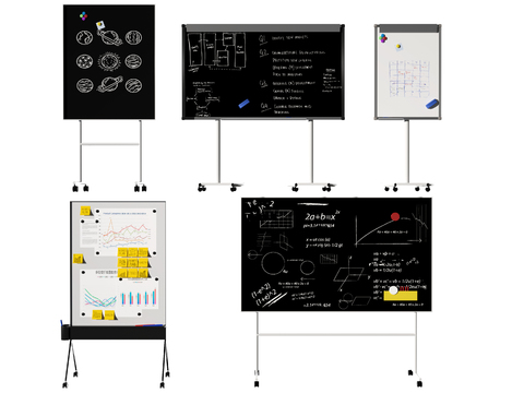 Modern Mobile Blackboard Whiteboard