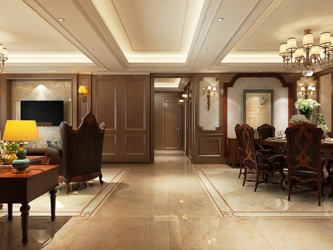American Living Room Dining Room Free