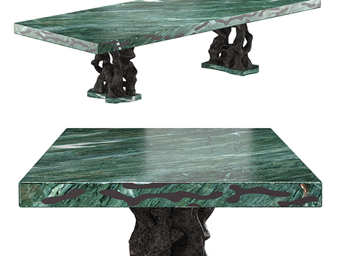 Neo-Chinese Style retro creative stone carving table free