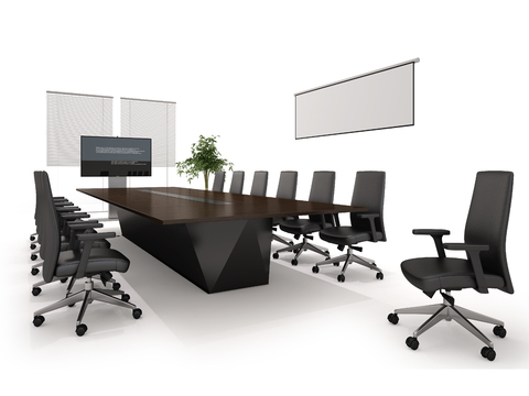 Modern Conference Table and Chair