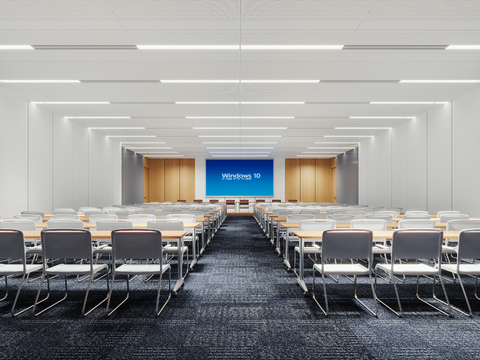 Large conference room training room report hall