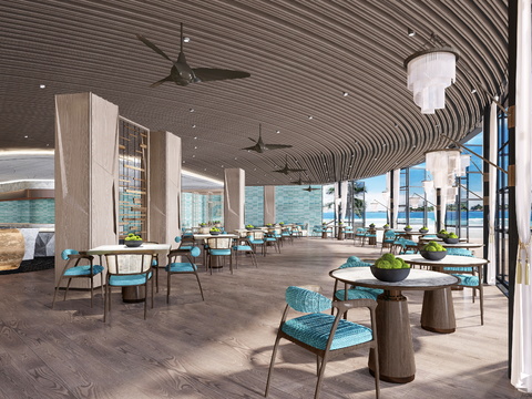 Modern Beach Sea View Restaurant