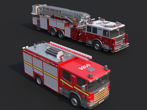 modern fire truck