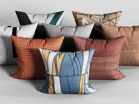 Modern fabric pillow