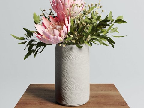 Modern Lotus Vase Flowers