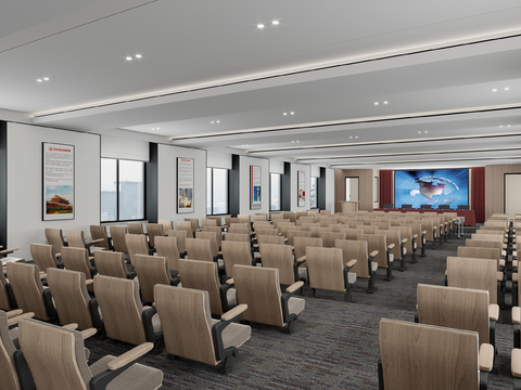 Modern conference room report hall