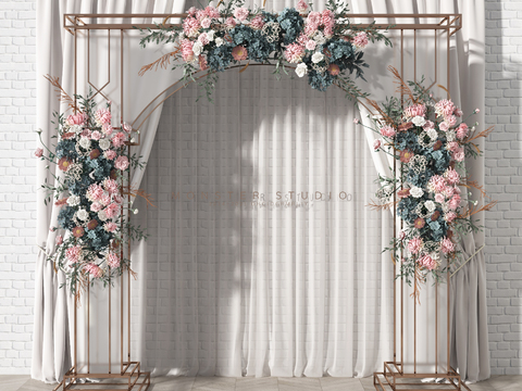 Modern Wedding Wedding Flower Window