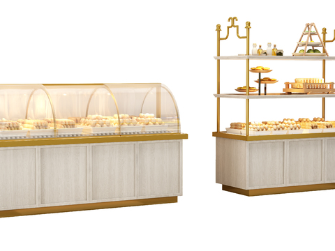 Modern Bread Cake Display Cabinet