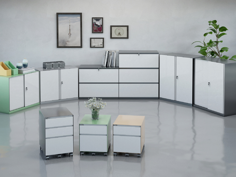 Modern Data Cabinet File Cabinet