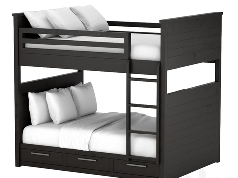 Modern Solid Wood Bed Free