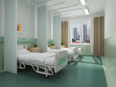 modern hospital ward