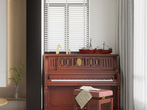 American Solid Wood Piano