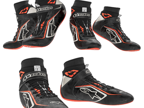 Modern display racing shoes combination