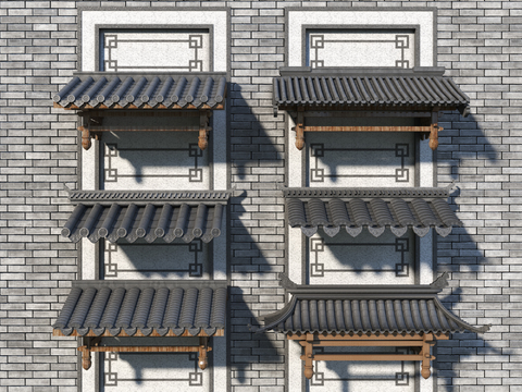 New Chinese Eaves Tiles