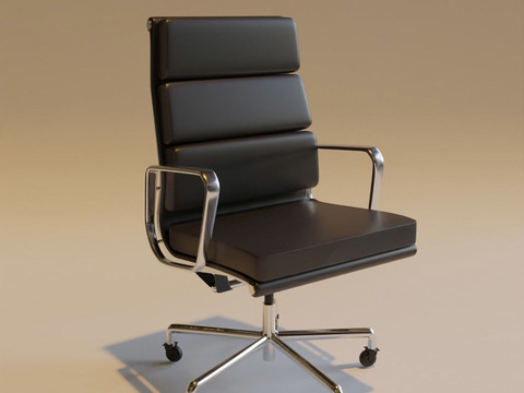 Modern Minimalist Stainless Steel Leather Removable Office Chair Free