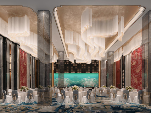 New Chinese Hotel Ballroom