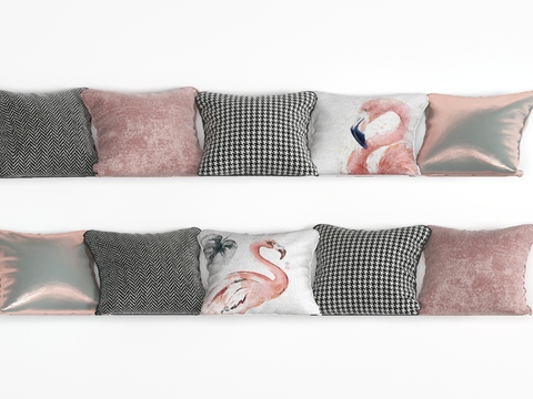 Modern fabric pillow combination free