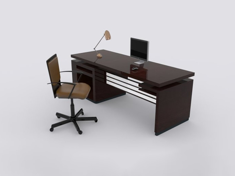 modern office desk and chair free