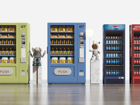 Modern vending machine cold drink cabinet